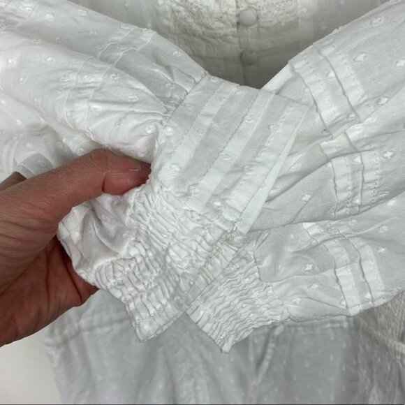NWT Bardot Henriette White Mini Dress Lace CottonSize Medium or 8 Boho Romantic - Picture 12 of 16